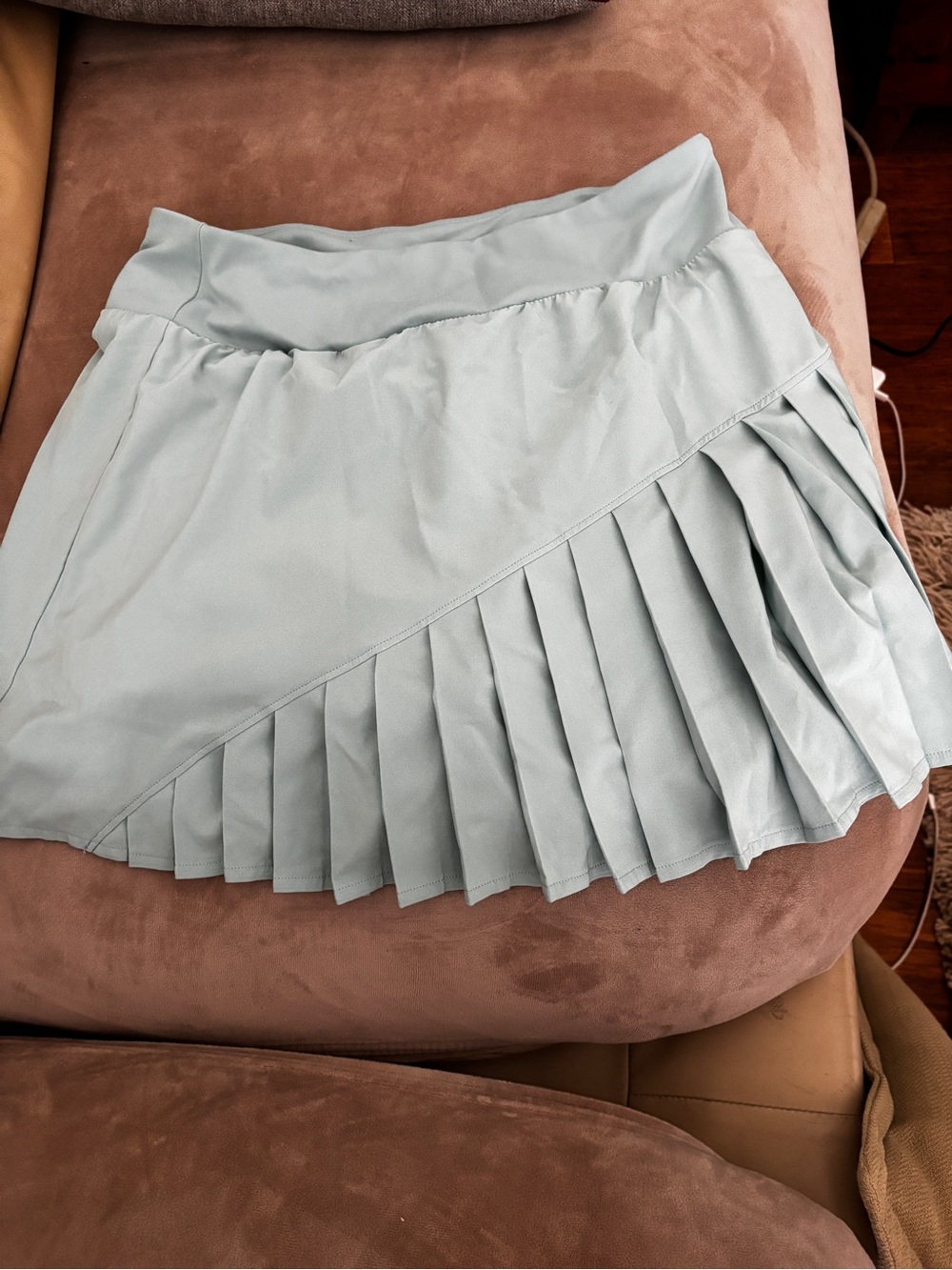Zella Light Mint Pleated Tennis Skirt - Women medium worn once